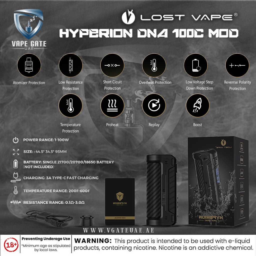 LOST VAPE - HYPERION DNA 100C BOX MOD