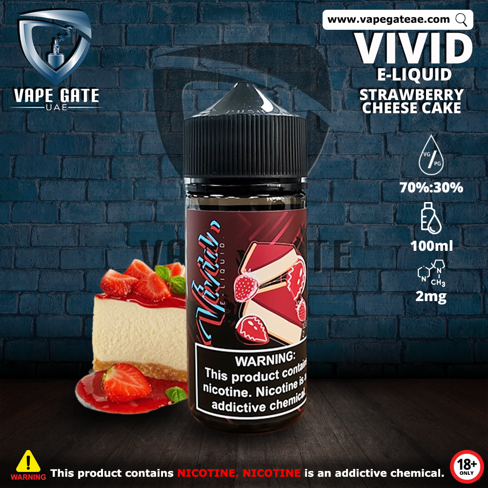 STRAWBERRY CHEESECAKE - VIVID ELIQUID 100ML