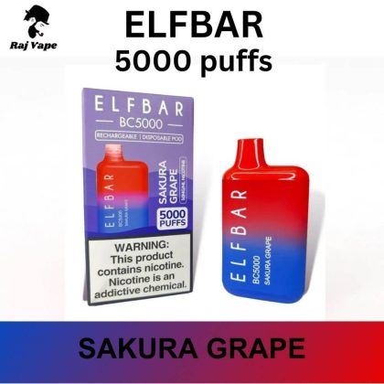 ELFBAR Sakura Grape 5000 Puffs in Dubai, UAE