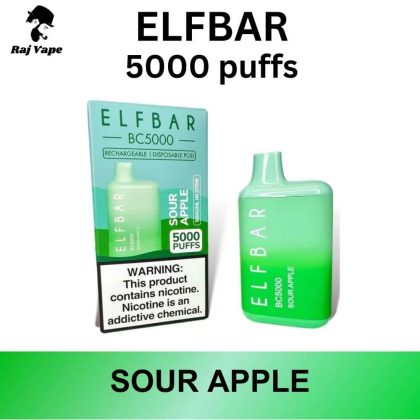 ELFBAR Sour Apple 5000 Puffs in Dubai, UAE