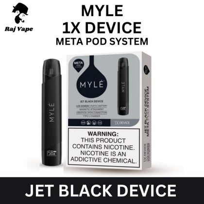 Myle Jet Black 1x Device Meta pod System