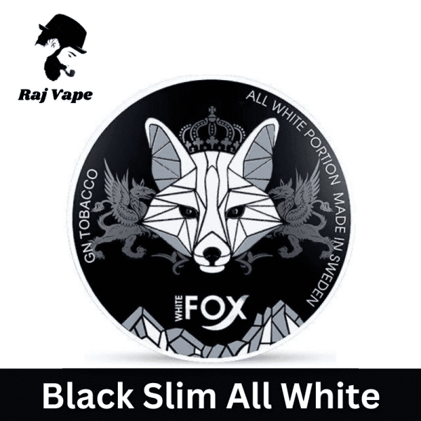 White Fox Black Slim All White