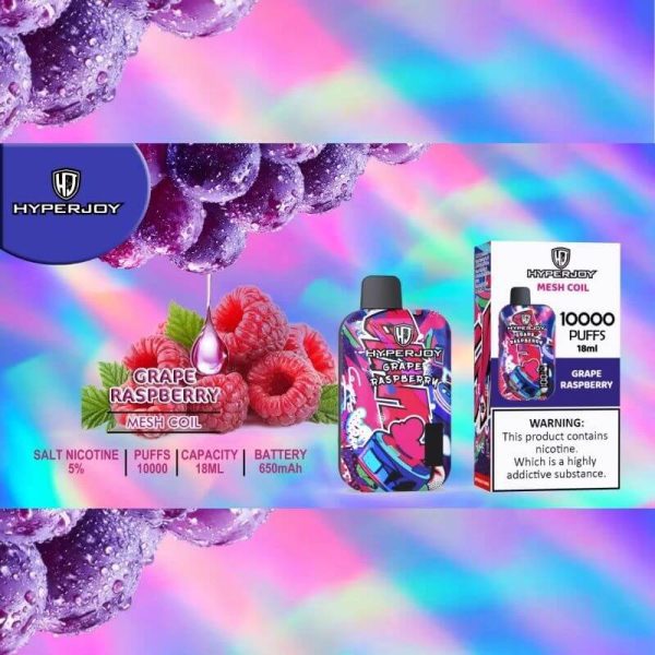 HyperJoy 10000 Puffs Grape Raspberry