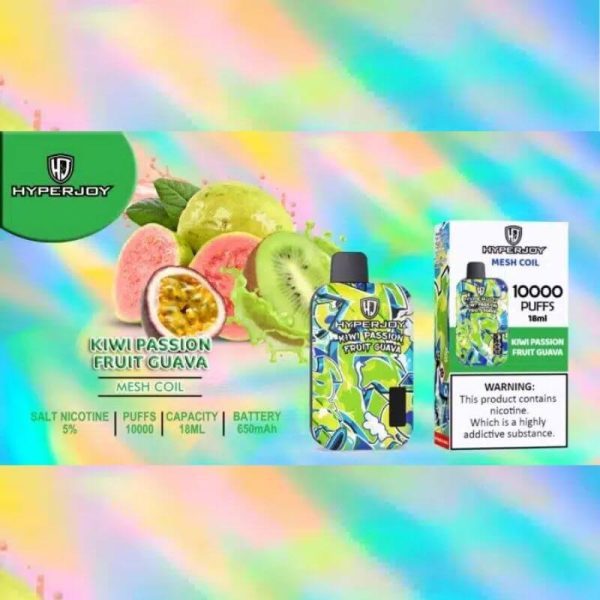 HyperJoy 10000 Puffs Kiwi Passion Fruit Guava