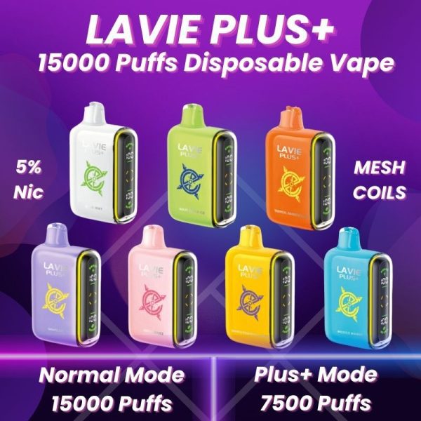 LAVIE PLUS 15000 Puffs Disposable Vape in UAE