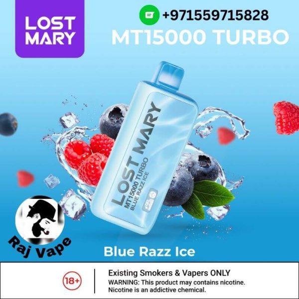 Lost Mary MT15000 TRUBO Blue Razz Ice