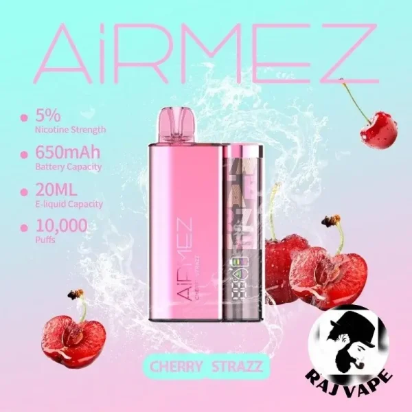 Airmez 10000 Puffs Disposable Vape Cherry Strazz Flavor in UAE