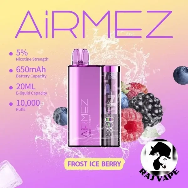 Airmez 10000 Puffs Disposable Vape Frost Ice Berry Flavor in UAE