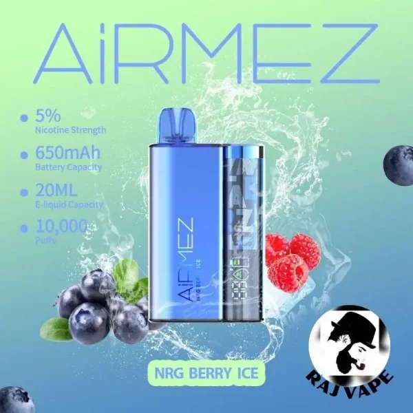 Airmez 10000 Puffs Disposable Vape NRG Berry Ice Flavor in UAE