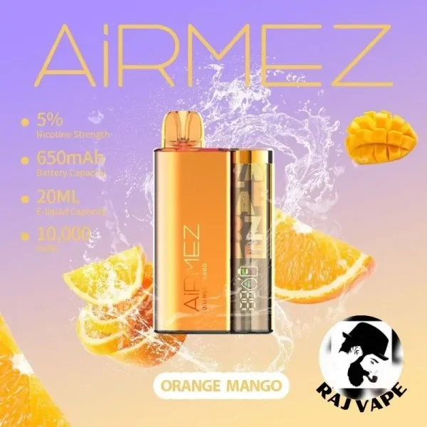 Airmez 10000 Puffs Disposable Vape Orange Mango Flavor in UAE