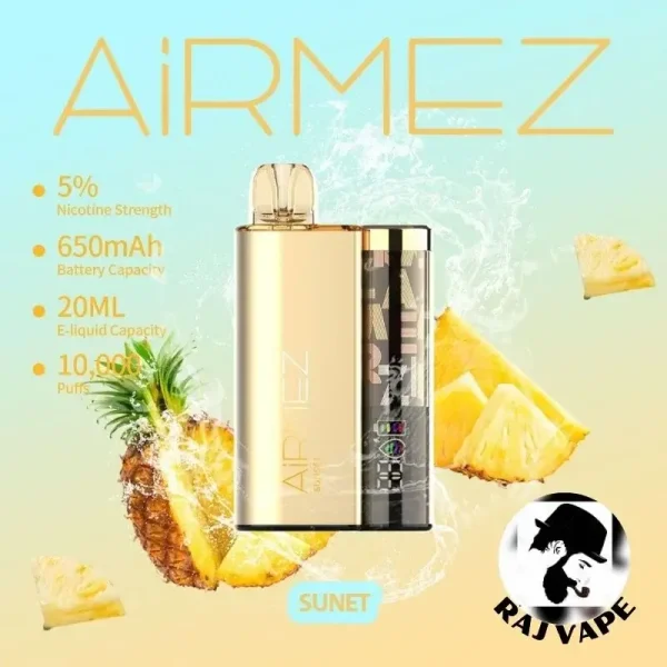 Airmez 10000 Puffs Disposable Vape Sunet Flavor in UAE